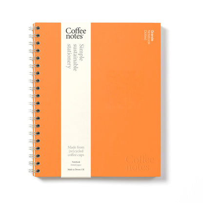 Orange Wirebound Notebook (Dotted)