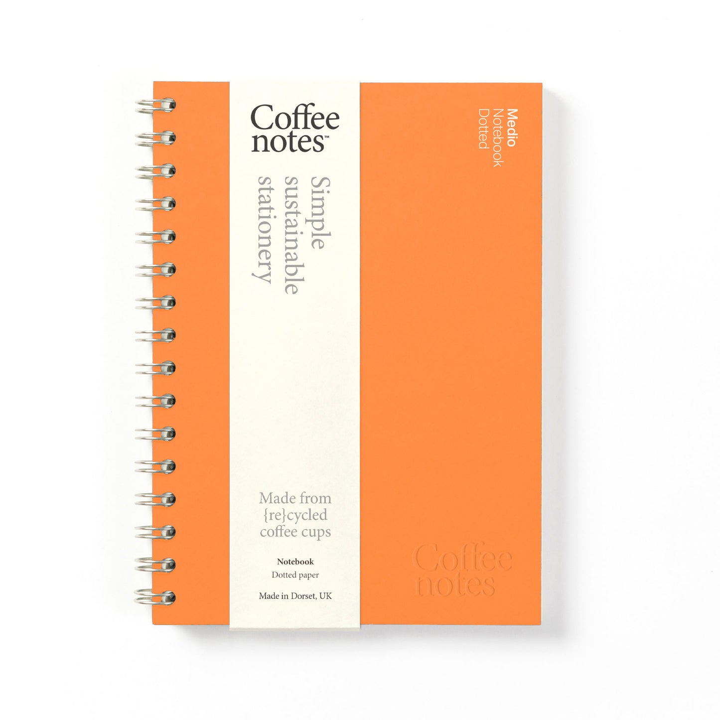 Orange Wirebound Notebook (Dotted)