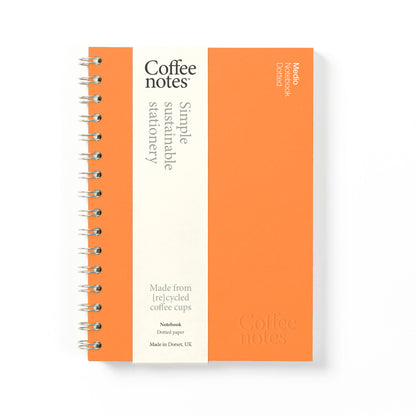 Orange Wirebound Notebook (Dotted)