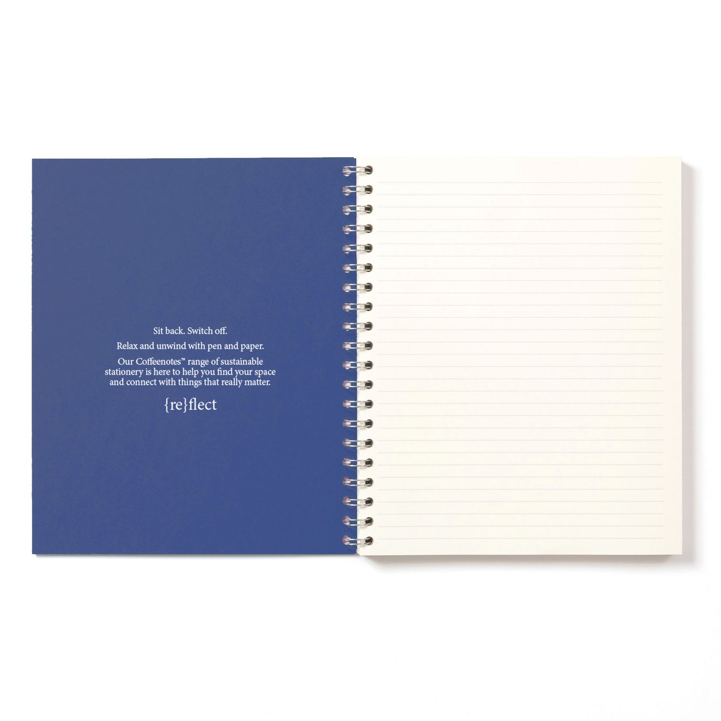 Cobalt Blue Wirebound Notebook (Lined)