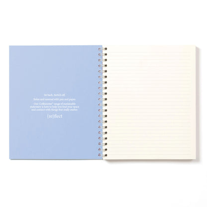 Marine Blue Wirebound Notebook (Dotted)