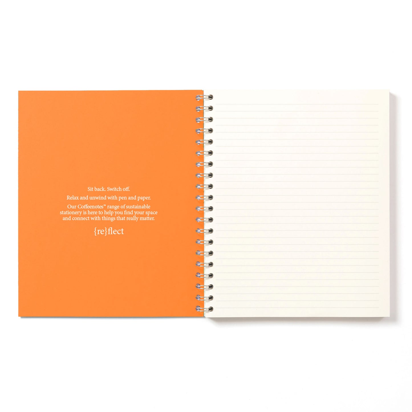 Orange Wirebound Notebook (Dotted)