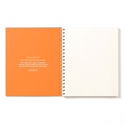 Orange Wirebound Notebook (Dotted)