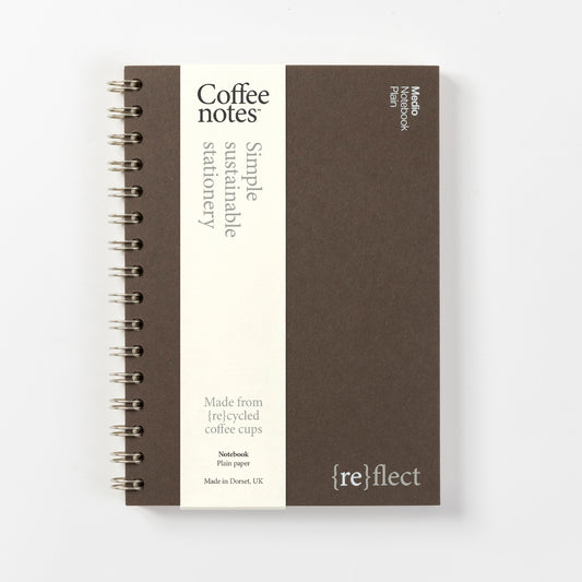 Espresso Wirebound Notebook (Plain)