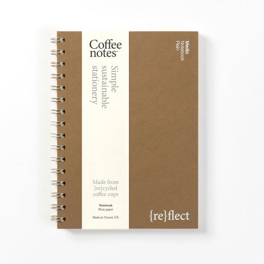 Hazelnut Wirebound Notebook (Plain)