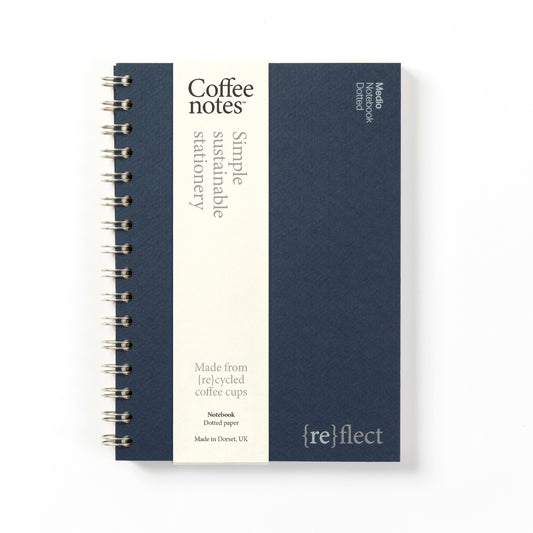 Indigo Wirebound Notebook (Dotted)